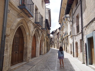 Stroll around the city of Estella, Spain