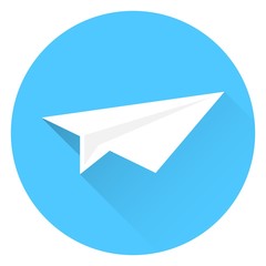 Paper airplanes, flying paper airplanes. Vector illustration of color paper airplanes.