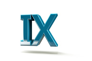 Obraz premium 3D number with white background,number 9