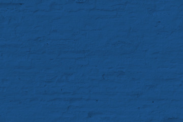 Blue plastered brick wall texture.