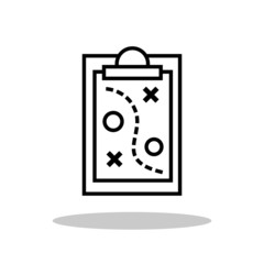 Strategy icon in trendy flat style. Planning symbol for your web site design, logo, app, UI Vector EPS 10. 