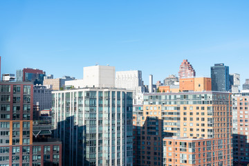 Fototapeta na wymiar Upper East Side New York Skyline with Skyscrapers