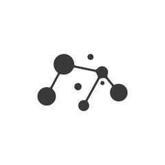 Molecule vector illustration design
