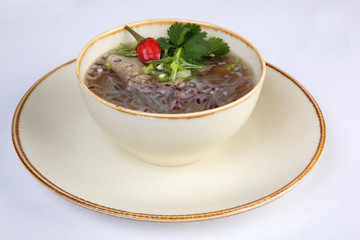 Vietnamese soup fo bo with beef
