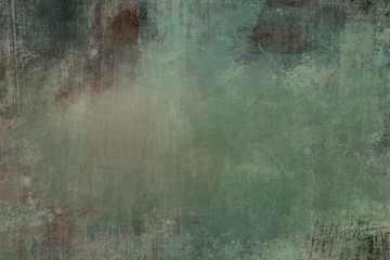 Old green splattered grungy backdrop