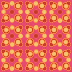 Abstract repeating circles. Vector spotty seamless pattern.