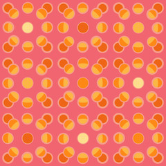 Abstract repeating circles. Vector spotty seamless pattern.