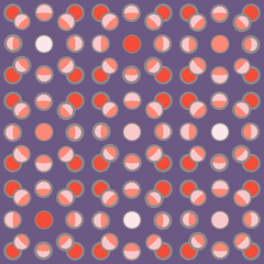 Abstract repeating circles. Vector spotty seamless pattern.