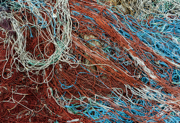 Different Colors Fishing Nets