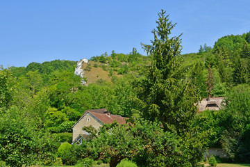 Haute Isle; France - july 27 2018 : picturesque landscape