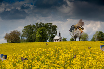 Bienen mit Gasmasken