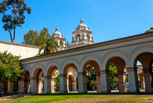 Architecture of Balboa Park.