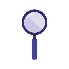 Lupe icon design, Tool search magnifying glass zoom lens and exploration theme Vector illustration