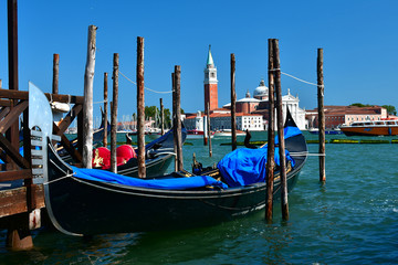 Fototapeta premium gondolas in venice