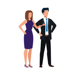 Woman and man avatar design, Person people human profile and user theme Vector illustration