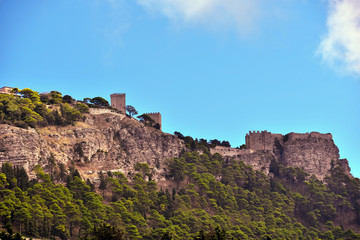 erice landscape trapani sicily italy