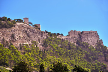 erice landscape trapani sicily italy