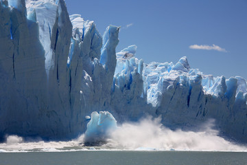 Ice calving from the Perito Moreno Glacier - Argentina - obrazy, fototapety, plakaty