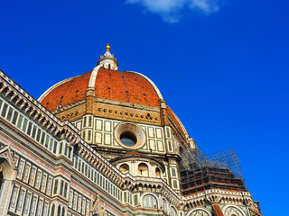 Fototapeta premium View of the Florence Cathedral (Duomo di Firenze, Cattedrale di Santa Maria del Fiore) in Florence, Italy