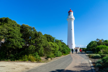 Fototapeta na wymiar Split Point Lighthouse is a lighthouse close to Aireys Inlet