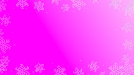 Stock photo Snow fall glowing pink background. High quality best stock abstract image of crystal snow flower falling on blue background. Good design elements, illustration, card, backdrop, creatives