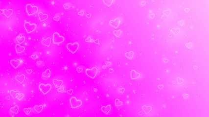 Pink hearts background. Stock photo of light pink layout sweet heart. Illustration with hearts in love concept for valentine's day. Beautiful for design card, advert anniversary text and advertising