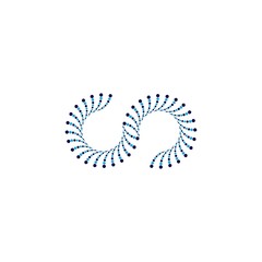 halftone circle dots vector