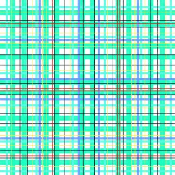 White and turquoise Tartan seamless pattern. Checkered texture plaid pattern. Design geometric stripes for background image or clothing fabric prints, home textile, wallpaper, wrapping etc.