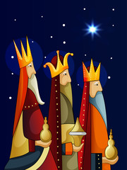 Illustration of Epiphany ( Epiphany is a  Christian festival )