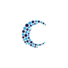 halftone circle dots vector