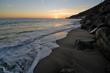 A beach along Pacific Coast Highway 