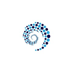 halftone circle dots vector