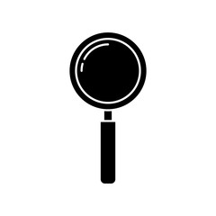 Lupe icon design, Tool search magnifying glass zoom lens and exploration theme Vector illustration