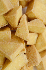 fried tofu slices texure