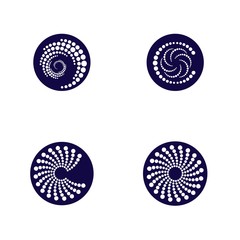 halftone circle dots vector