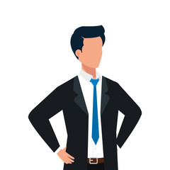 Avatar of a man design, Boy male person people human social media and portrait theme Vector illustration