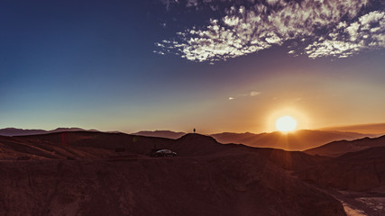 Sunsuet at Artist'a Palette Point in Death Valley National Park
