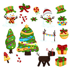 Various type of Christmas ornament