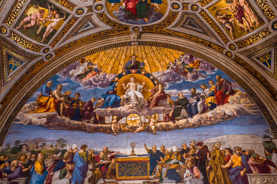 Interiors Of Raphael Rooms, Vatican Museum, Vatican
