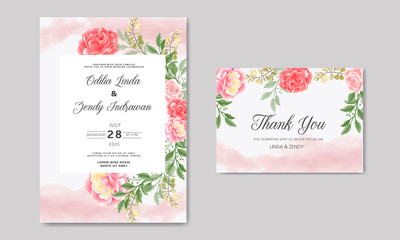 beautiful and elegant wedding invitation cards with floral themes