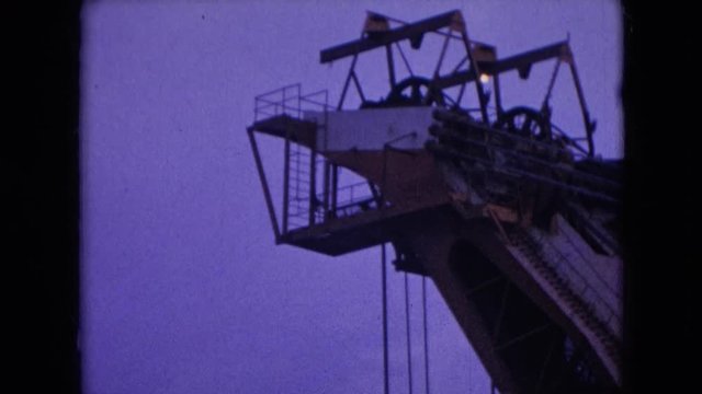 ATHENS OHIO USA-1966: A Crane Left Over From The Golden Age Of American Industrialization