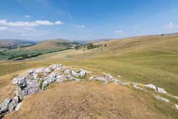 View of Conistone Pie mountain in the Yorkshire Dales National Park