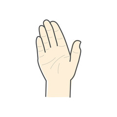 flat icons for hand,vector illustrations