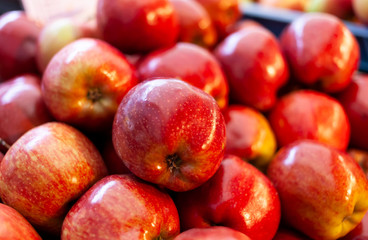Delicious fresh red apples