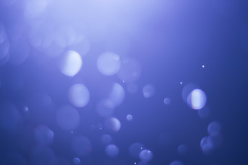 Bokeh on a blue background