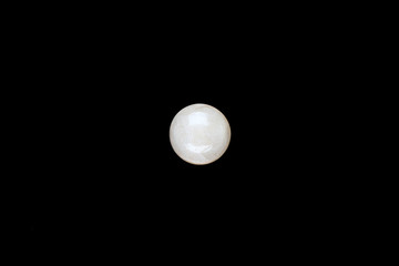 Moonstone on Black Background