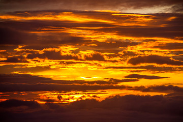 colorful clouds in sunrise morning
