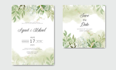 Fototapeta na wymiar beautiful and elegant wedding invitation cards with floral themes