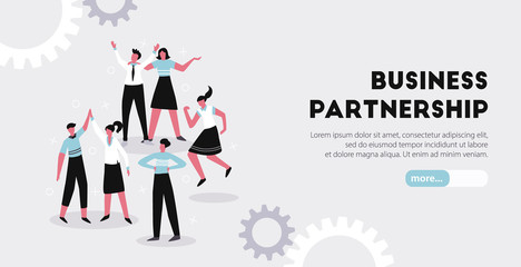 Business Partnership Horizontal Banner