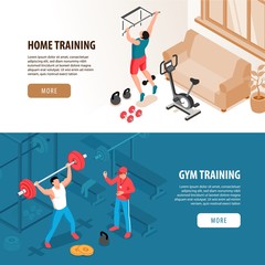 Isometric Fitness Sport Banners